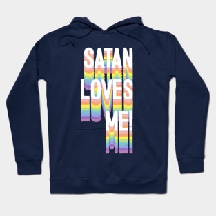 Satan Loves Me \ Aesthetic Illustration Art Hoodie